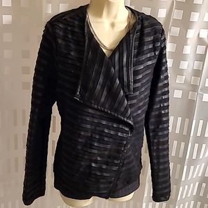 Faux leather-suede jacket